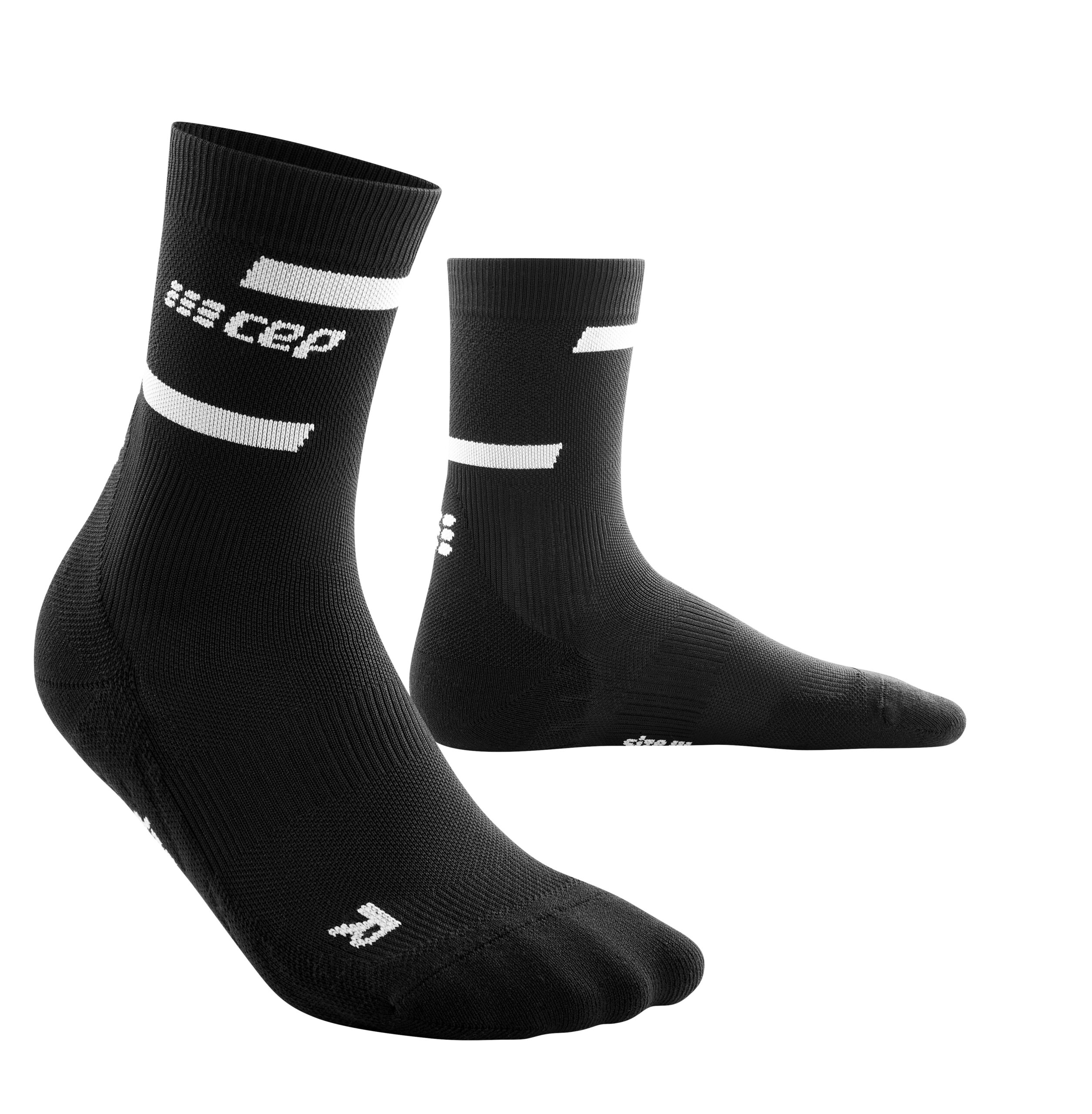 THE RUN SOCKS MID CUT BLACK (2)